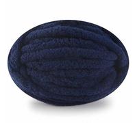 Soft Chunky Yarn, Hand Knitting Wool, Fluffy Chenille Yarn for Blankets Hats Scarfs or Pet Bed (Navy Blue)