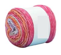 Soft Chunky Yarn Rainbow Woollen Yarn Soft Hand Woven Cake Hat Scarf Sweater Dyeing Crocheting Fancy Blend(1155)