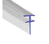Soft Clear Flexible Rubber T Shower Seal | for Bi Folding Doors | Fits Into 5mm Channel | BIF005 (1 Metre)