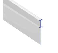 Soft Clear Flexible Rubber T Shower Seal | for Bi Folding Doors | Fits Into a 3mm Channel | BIF032 (1 Metre)