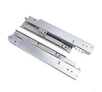 Soft-Close 3-Step Steel Drawer Slides for Cabinets Silver Compatible with 200-500mm Drawers (300mm) - Heavy-Duty Smooth Glide Easy Installation
