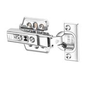 Soft Close Cabinet Hinges 1pc Stainless Steel Hydraulic Removable Hinge for Kitchen Cupboard Doors - 304 Damper Buffer Hardware (Half Overlay Fixed B)