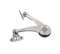 Soft Close Cabinet Hinges, 2Pcs Randomly Stop Hydraulic Hinges Kitchen Cabinet Door Adjustable Polish Hinge Furniture Lift Up Flap Stay Support Hardware (Color : Bright 2Pcs)