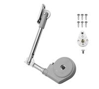 Soft Close Cabinet Lid Hinges with Hydraulic Dampening, 105 Degree Opening (1pack)