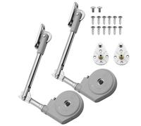 Soft Close Cabinet Lid Hinges with Hydraulic Dampening, 105 Degree Opening (2pack)