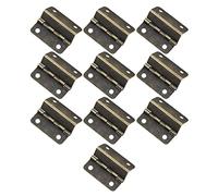 Soft Close Cupboard Door Hinges,10pcs Self Closing Hinge Simple Three- fold Metal with Four Holes Wooden Box for Cabinet Closets
