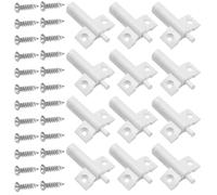 Soft Close Dampers, Cupboard Soft Close Damper, Soft Close Hinges for Kitchen Cupboards, Quiet Cabinet Door Dampers with Screws, 12 Dampers and 24 Screws Included, Dimensions 5.3 x 4.6 cm