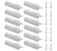 Soft Close Dampers, Push to Open Door Catches, Soft Door Closer, 12 Pack Soft Close Dampers with Push to Open Function for Cabinets and Furniture