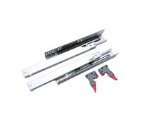 Soft Close Der Slides Full Exteon Rails with Rear Bracket for Kitchen & Bedroom Ideal for Quiet Smooth Gliding Ders Hidden Under Top Installat.
