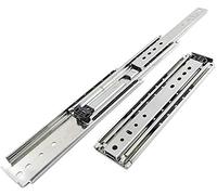 Soft Close Drawer Runners, Heavy-duty Ball Bearing Side-mounted Drawer Slide, Full Extension Three-section Drawer Track 500LB Capacity Industrial Thickened Drawer Runner Slide Drawer Slide(40cm)