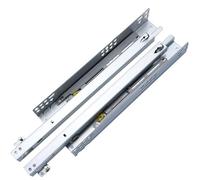 Soft Close Drawer Slides - 1 Pair 25cm/9.8in Under-Mounted Concealed Hardware for Quiet Glide Mechanism, Effortless Smooth Action, Ideal for Kitchen & Furniture