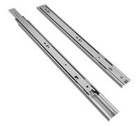 Soft Close Drawer Slides 1 Pair Heavy-Duty Ball Bearing Runners 45kg Load Capacity Side Mount Full Extension 250mm-500mm (400mm/16in) for Smooth Operation