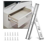 Soft Close Drawer Slides Full Extension 16 Inch Ball Bearing Drawer Slides Heavy Duty Drawer Slider Drawer Glides Side Mount Cabinet Sliders -5 Pairs
