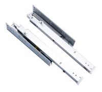 Soft Close Drawer Slides, Heavy Duty Drawer Runners， Pack of 2 Hidden Under Mount Slides Soft Close 100 lb Capacity Silver 10-24 Inch