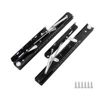 Soft-Close Drawer Slides, Hidden Drawer Rails for Desks, Workbenches & Dining Tables, Heavy-Duty 42cm (16in) Tischauszüge, Smooth Operation & Design