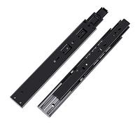 Soft Close Drawer Slides, Push to Open Drawer Runner, Damping Buffer, Silent Three-Sectguide Rail, Stainless Steel Drawer Slide(10in(250mm))