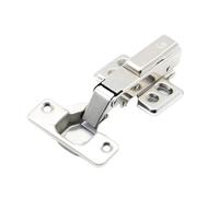 Soft Close Hydraulic Core Damper Buffer for Cabinet Cupboard Doors Rustless Iron Hinge Hardware (Half Overlay) - Quiet Easy Installation