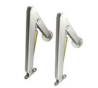 Soft Close Lid Support Hinge, Lokatall 2Pack Heavy Duty Gas Strut 80N/100N/150N/200N Safty Gas Spring Lid Stay Hydraulic Rod with Buffer Damper for Toy Box Chest Bench Cabinet Heavy Drop Lids (80N)
