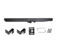 Soft Close Mechanism Buffer Damper Adjustable Rise Fall for Sliding Barn Door Hidden Behind Track Premium Steel Black 31x1.9x2.2cm