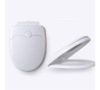 Soft Close Round Toilet Seat Cover White Wide Selection of Quiet Close Toilet Lid Slow Close Feature for Added Convenience