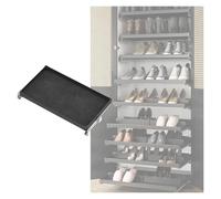 Soft Close Shoe Cabinet Organizer 36x46cm Sliding Storage Shelves Black Pull Out Shoe Rack for Wardrobe & Kitchen Easy Access & Neat Organization Perfect for Small Spaces