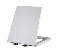 Soft Close Square Toilet Seat - White Rectangular Shape with Top Fix Hinge, Quick Release, Easy Installation, 36.5 x 45 cm (34.5 x 42 cm)