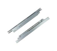 Soft-Close Steel Drawer Slides 3-Step Silver for Cabinets - Fits Drawers 200-500mm (450mm) - & Smooth Ideal for Home & Office Storage