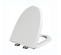 Soft Close Toilet Seat Covers - Quick Release V-Shape Design, Easy Clean with 360 Adjustable Hinges, PP Material, Simple Top Fixing for Ultimate Comfort. (01A)