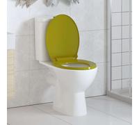 Soft-Close Toilet Seat Green Oval
