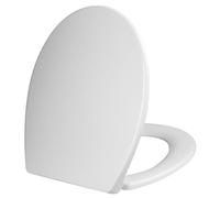 Soft Close Toilet Seat Oval Standard Size Loo Seat Quick Release for Easy Cleaning Durable Plastic Material Easy Installation Top Fix Blind Hole Fixings and Adjustable Hinges