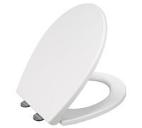 Soft Close Toilet Seat, Oval Standard Size Toilet Seat, Quick-Release for Easy Cleaning, Durable Loo Seat, Comes with Two Fitting Options Premium UF Material by AAN®