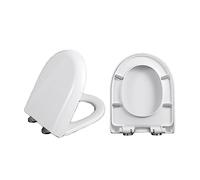 Soft Close Toilet Seat - Quick Release, Easy Clean Urea Formaldehyde, Top Fix Design, White 36x44cm - Ultimate Bathroom Upgrade & Comfort Solution