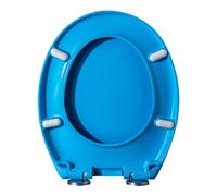 Soft Close Toilet Seat, Quiet No Slam WC Seats Cover with Top Fixing Hinge, Quick Release for Easy to Clean, UF Color Quiet Anti-Slip Toilet Lid,Green,U2