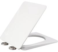 Soft Close Toilet Seat, Recle PP, Adjustable Top Fix Hins, Quick Release for Easy Cleaning, Modern Square Lid Design, & Slish Bathroom Upgrade