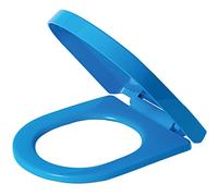Soft Close Toilet seat, Slow Soft Close with Quick Release, Plastic Material Easy to Clean for Bathroom Washroom Home, D Shaped - Top Fix