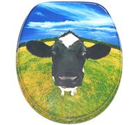 Soft Close Toilet Seat | Stable Hinges | Easy to Mount | Cow