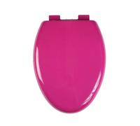 Soft Close Toilet Seat - V Shaped Elongated Lid, Quick Release for Easy Cleaning, Universal Fit with Adjustable Hinges, Sapphire Blue Color, Perfect for Modern Bathrooms (Rose Red)