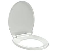 Soft-close Toilet Seat White Bathroom Furniture Accessory Square/Oval vidaXL