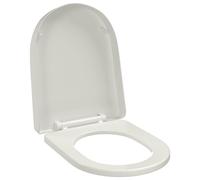vidaXL White Soft-Close Toilet Seat Square