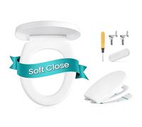 Soft close toilet seat with quick release and easy cleaning, O-Shape