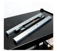 Soft Close Undermount, 3-Fold Full Pull Out Shelf Slides for Cabinet, Invisible STO Solut for Kitchen Pantry Ders (40cm/16in)