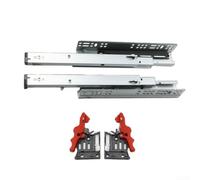 Soft Close Undermount Drawer Slides Full Extension 500mm Galvanized Steel Ball Bearing Runners For Kitchen Cabinet Projects(10 inch（250mm）)