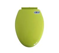 Soft CloseToilet Seat, D-Shaped Plastic Elongated Toilet Seat Slow-Close Top-Fixing Multicolor(Green)