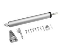 Soft Closing Automatic Door Closer 35KG Pneumatic Adjustable Speed Positioning Stop Protective Holder Hardware for Commercial & Home Use(Sivler)