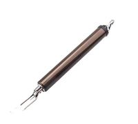 Soft Closing Automatic Door Closer 35KG Pneumatic Adjustable Speed Positioning Stop Protective Holder Hardware for Commercial & Home Use(Brown)