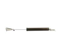 Soft Closing Automatic Door Closer 35KG Pneumatic Adjustable Speed Positioning Stop Protective Holder Hardware for Commercial & Home Use(Brown)
