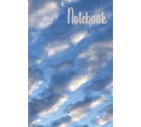 Soft Clouds In Blue Sky - Wide Ruled 6x9 Notebook: A simple 100 page writing journal with morning sky photography on the cover