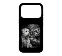 Soft Coated Dog Smoking Cigarette Grunge Art Case for iPhone 17 Pro