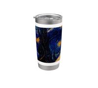 Soft Coated Wheaten Terrier Dog Van Gogh Starry Night Stainless Steel Insulated Tumbler