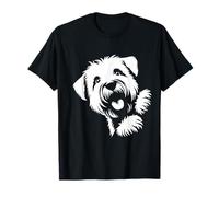 Soft Coated Wheaten Terrier Peeking Dog Graphic Design T-Shirt